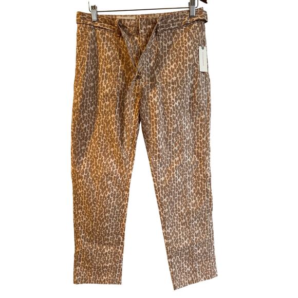 NEW Anthropologie The Wanderer Leopard/Animal Print Utility Pants‎ Sz 28 - Picture 3 of 8